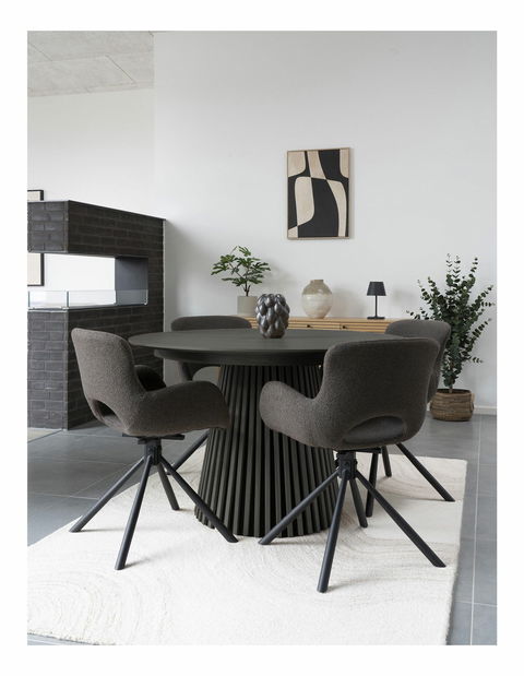 Jedálenský stôl Omirina 6 (čierna)