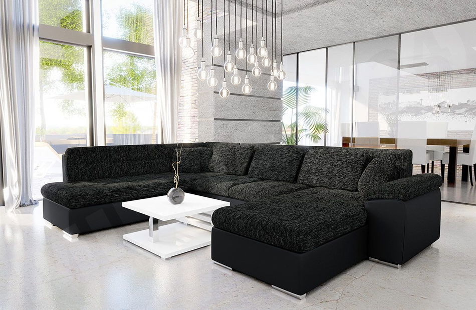 Rohová sedacia súprava Talia (strieborná)