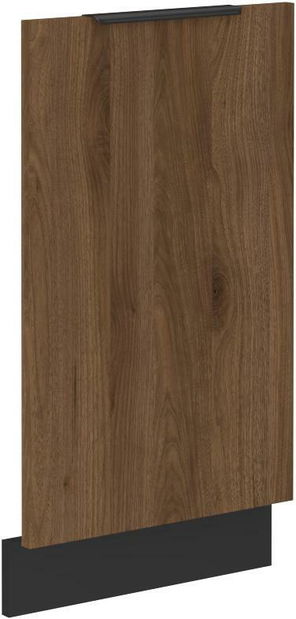 Ușă pentru mașina de spălat Manana ZM 713x446 (Cadru: negru mat + front: nuc okapi)