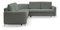 Rohová sedacia súprava Loreeen (sivá) (L)