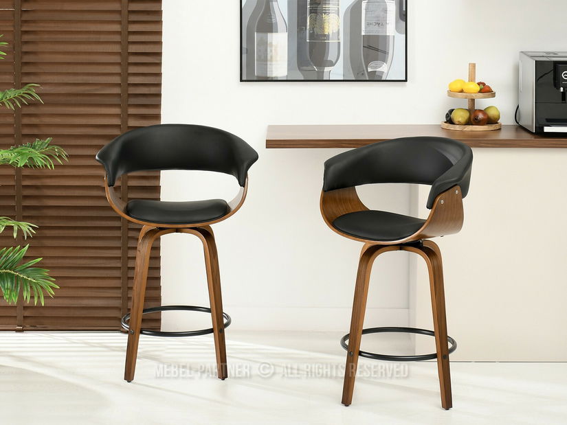 Stolica Enzo H (tamni orah + orah)