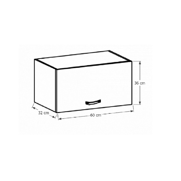 Horná kuchynská skrinka G60KN Sillina (sosna andersen)