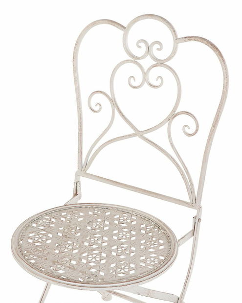 Set 2 ks. záhradných stoličiek TRAVISO (kov) (béžová)