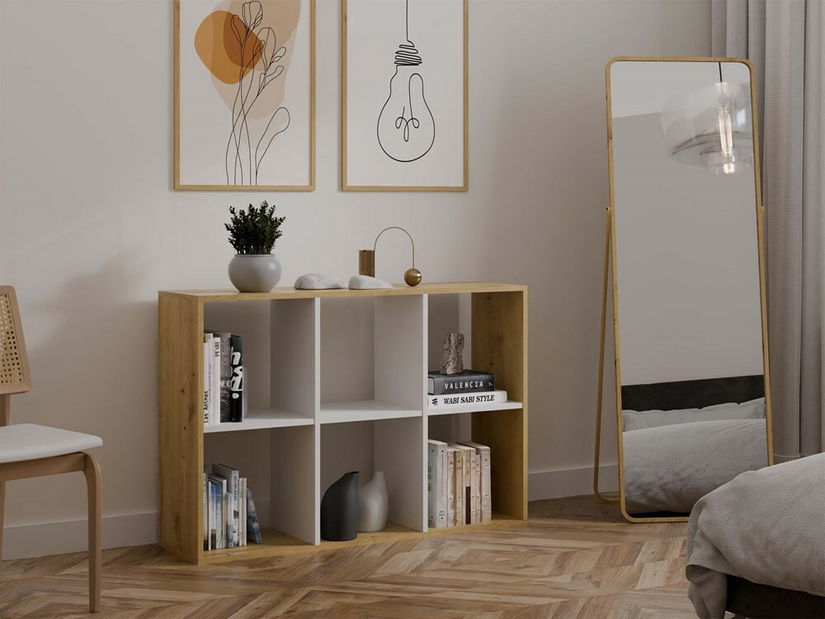 Raft Metros 3 (stejar artisan + alb)