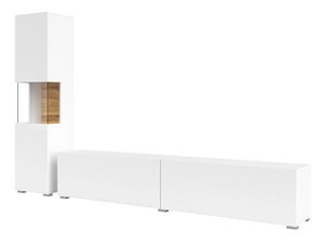 Mobilier living Avernic Typ 09 (alb + stejar wotan)