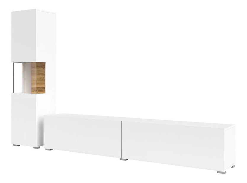 Mobilier living Avernic Typ 09 (alb + stejar wotan)