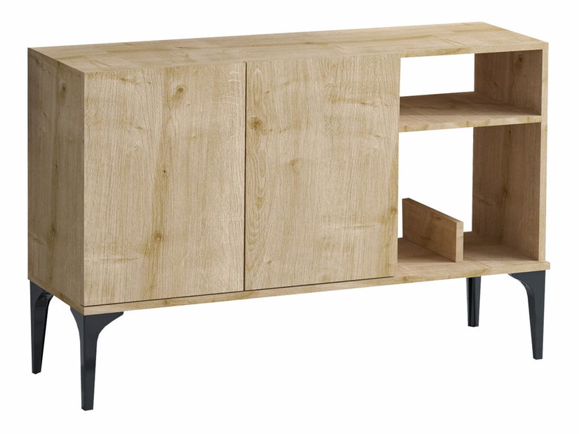 Ormarić Aliex 9 (hrast safirni + crna)