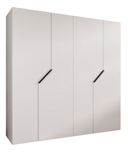 Šatníková skriňa Alaris 1 200 (biela + čierna)