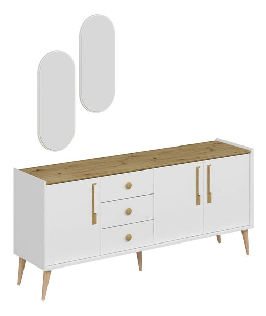 Comodă Mitriasso (alb)