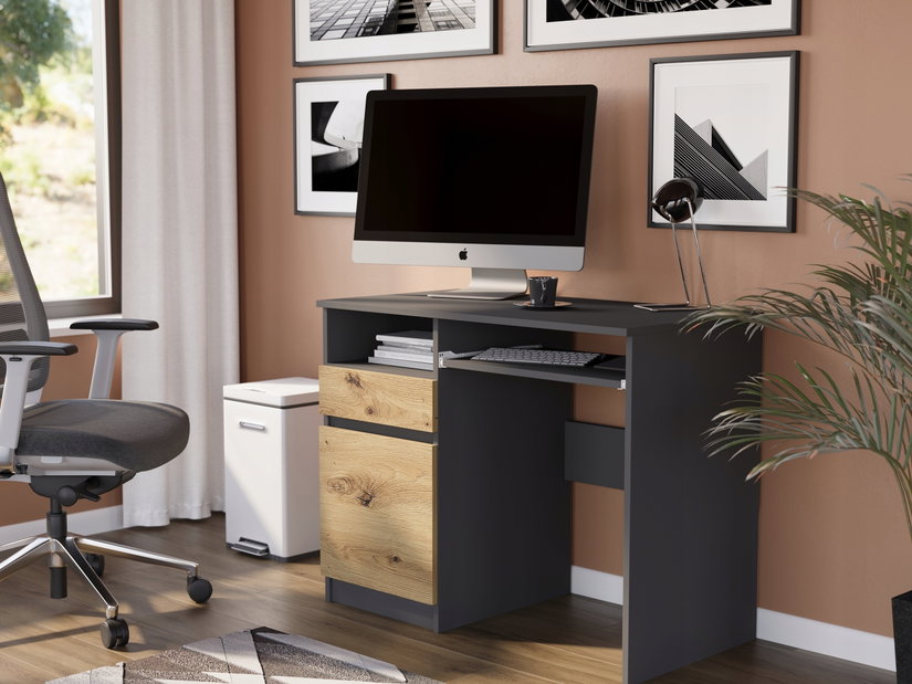 PC asztal Naldar (antracit + artisan) (B)