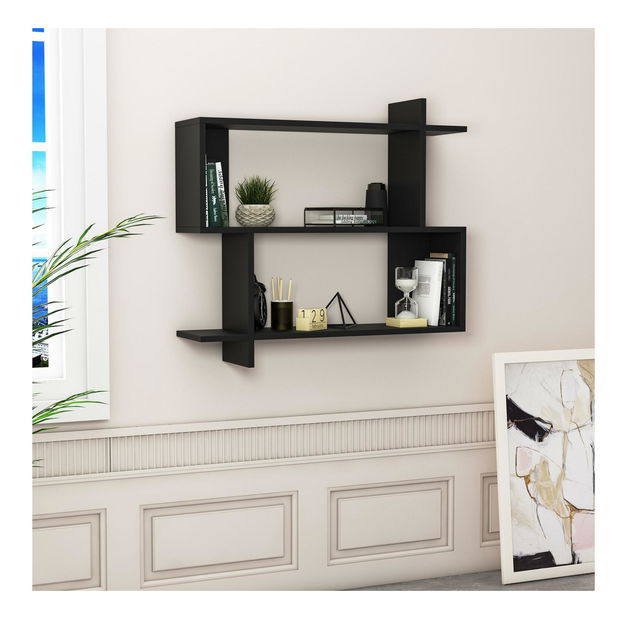 Polička Asir Mini (čierna)