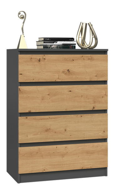 Komoda Musecalo 2 (antracit + dub artisan)