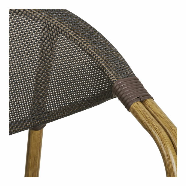 Záhradná stolička Celmira (tmavohnedá)