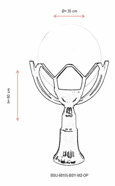 Vanjska zidna svjetiljka- Brendon (crna)