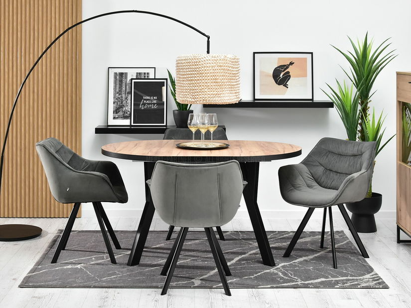 Stolička Nina (sivá + čierna)