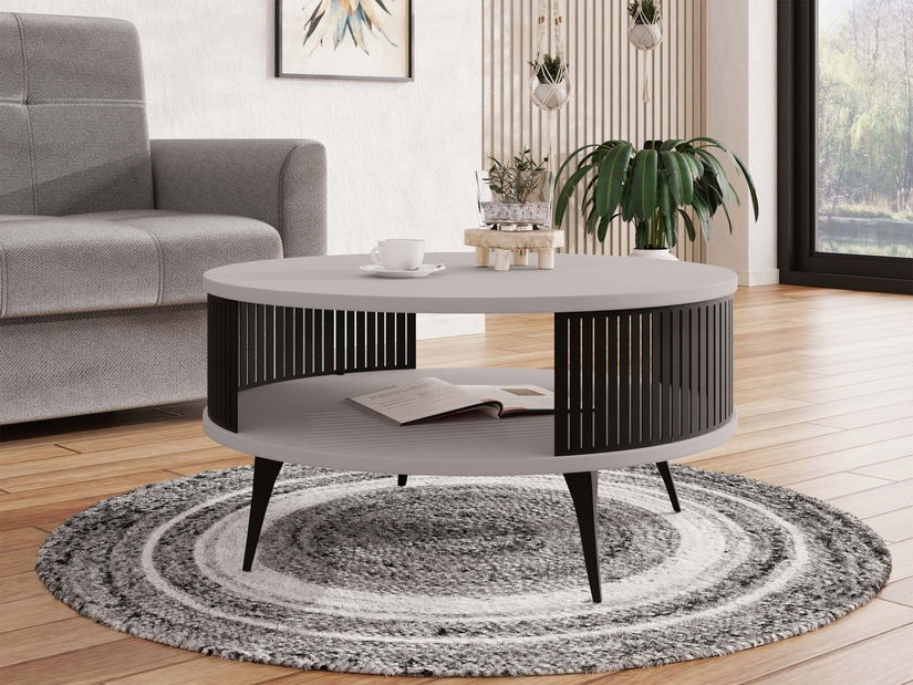 Dohányzóasztal Mezanoa (fekete + kasmír)