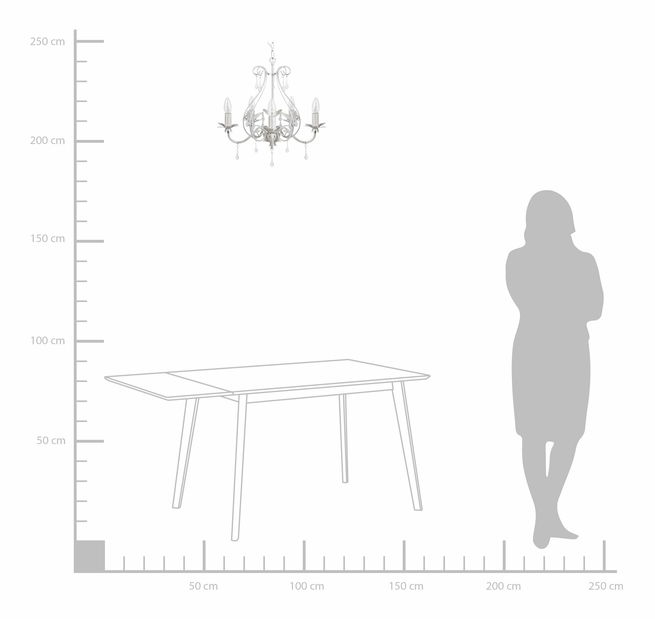 Csillár Terano (fehér)