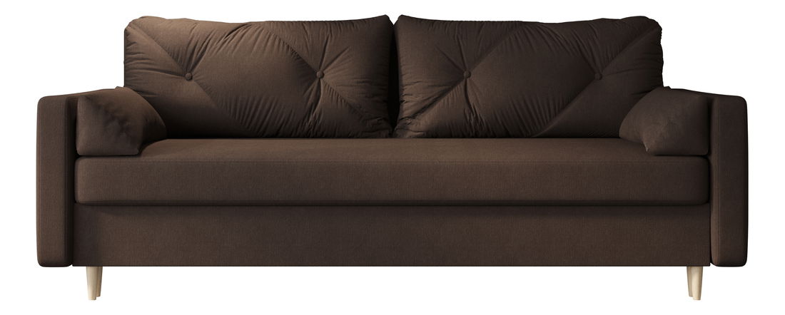 Kétszemélyes kanapé Aura (sötétbarna)