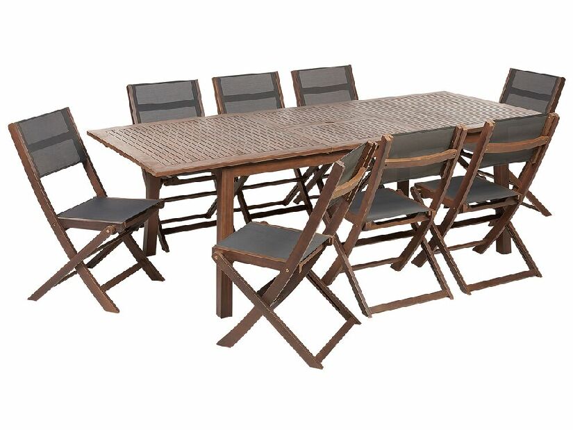 Set mobilier de grădină Canela (lemn închis)