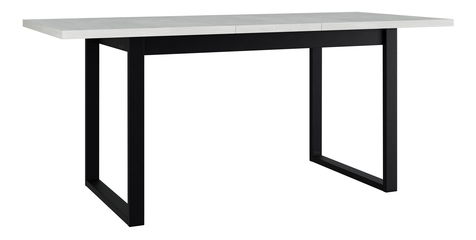 Rozkladací jedálenský stôl Elarna 80 x 140 180 III (dub artisan + čierna) (pre 4-8 osôb)