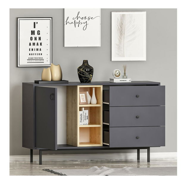 Komoda Norbie (antracit)