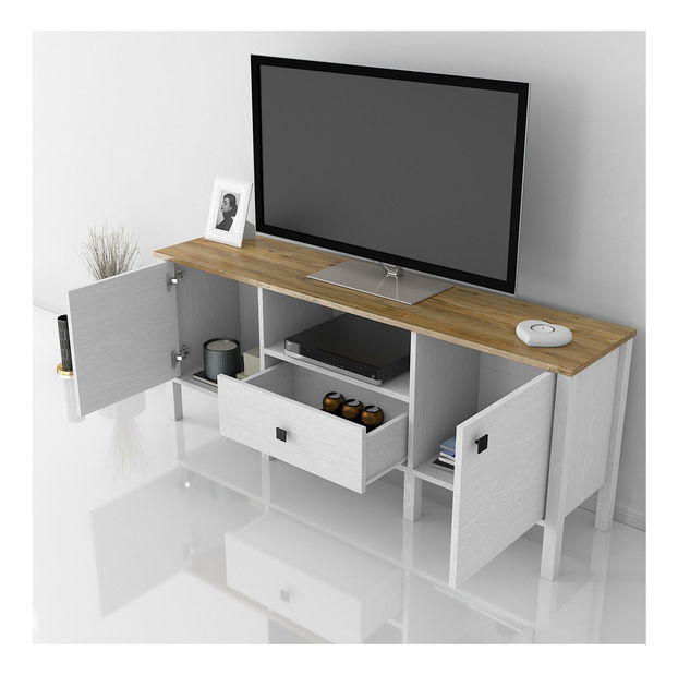 TV asztal/szekrény Franc 24 (fehér fa)