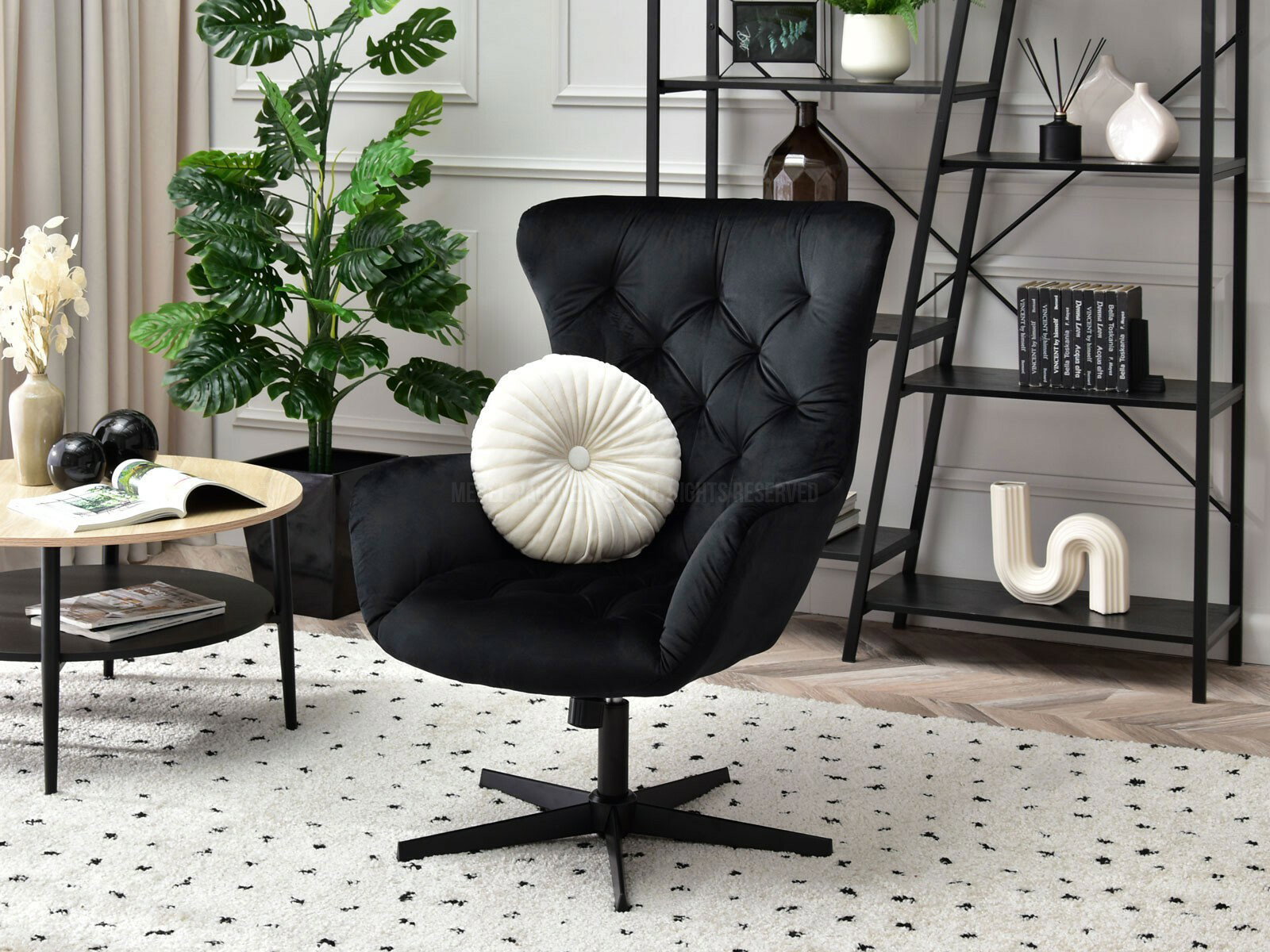 Fotel Aaron (fekete)