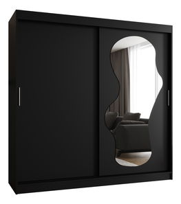 Ormar za garderobu 200 cm Ulta (crna)