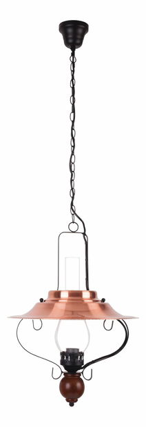 Závesné svietidlo Enna 7870 (čierna + bronzová + orech vlašský)