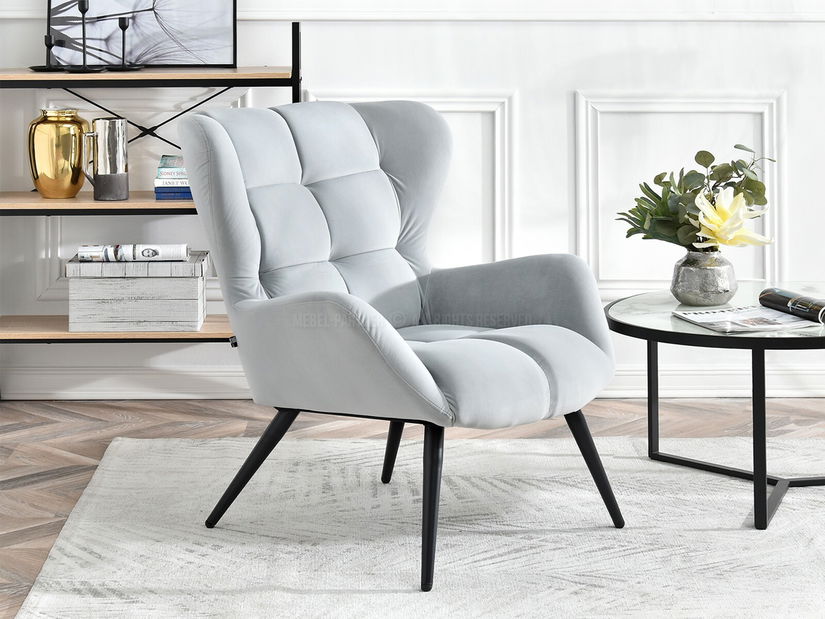 Fotelja Kikino (siva + crna)