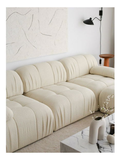 Canapea Canapea trei locuri Solorazzo 3 (alb)