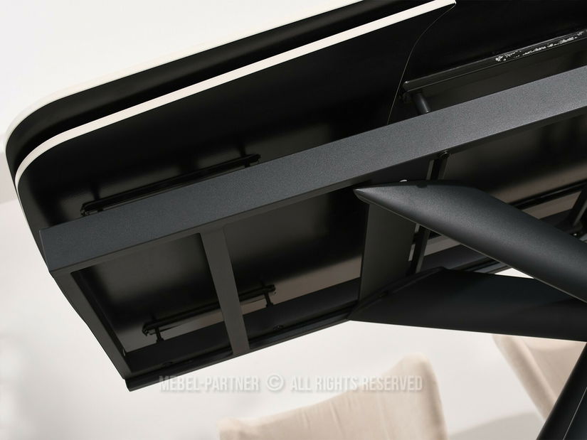 Masă sufragerie Deportaron (gri + negru)