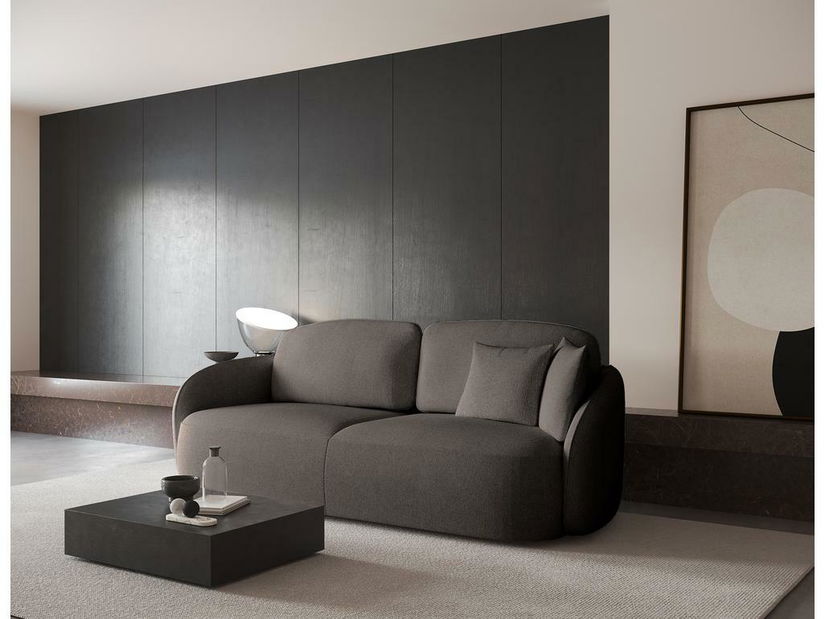 Canapea trei locuri Sheila (bej deschis + negru)