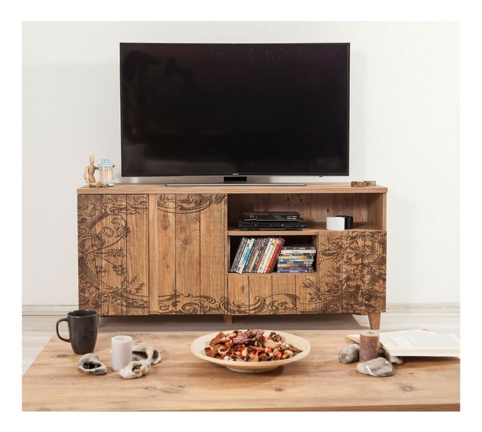 Masă TV/Dulap Merina 757 (Pin atlantic)