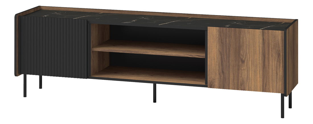 Masă TV Phelan P17 (Nuc warmia + Negru)