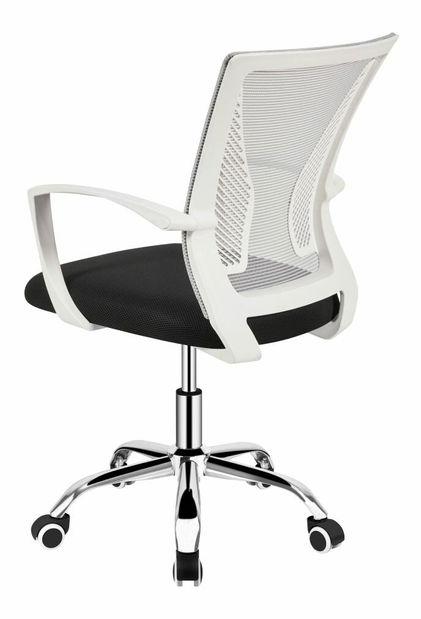 Irodai fotel ISOLDA (szürke + fekete + fehér + króm)