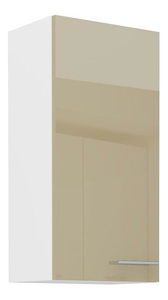 Horná kuchynská skrinka Lavera 45 G-90 1F (korpus: biela + front: lesk cappucino)