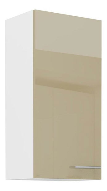 Horná kuchynská skrinka Lavera 45 G-90 1F (korpus: biela + front: lesk cappucino)