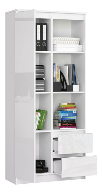 Regál Rehana (fehér + fényes fehér)