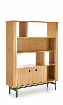 Regál Sommer REG2 (természetes tölgy + fekete)