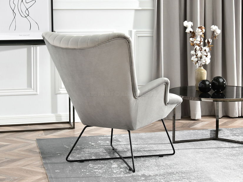 Fotoliu relax Nuttshell (gri + negru)