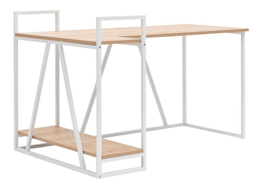 Íróasztal Nidupe 6 (zafír tölgy + fehér) 