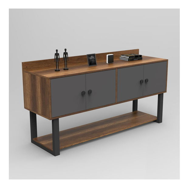 Skrinka Minnie 4 (orech + antracit)