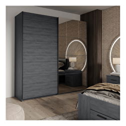 Šatníková skriňa Afrodita Typ 68 (dub karbónový)