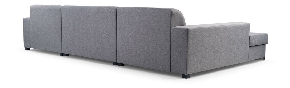 Rohová sedačka v tvare U Matar U (tmavohnedá)