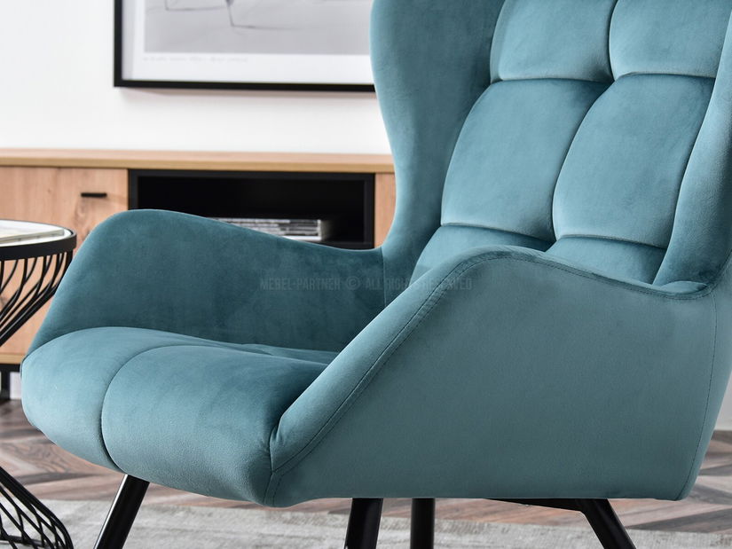 Dizájnos fotel Norweien (arany)