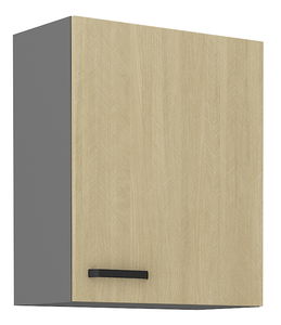 Gornji kuhinjski ormarić Scarmi 60 G-72 1F (Antracit + Herringbone scandi)