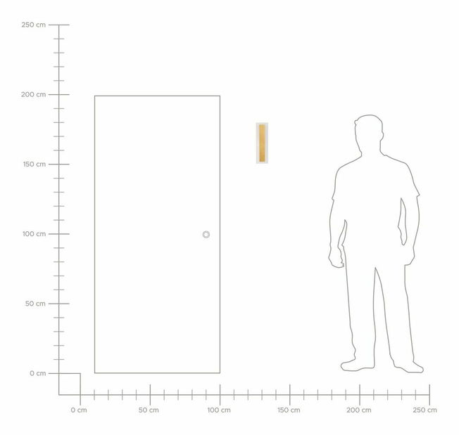 Nástenné svietidlo vonkajšie 30 cm Rashad (zlatá) 