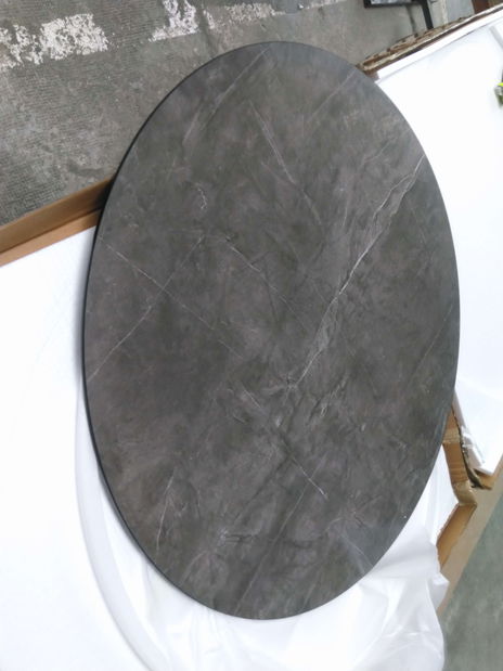 Masă de sufragerie – Signal – Alphonse (gri + negru) (pentru 4 persoane) *resigilat