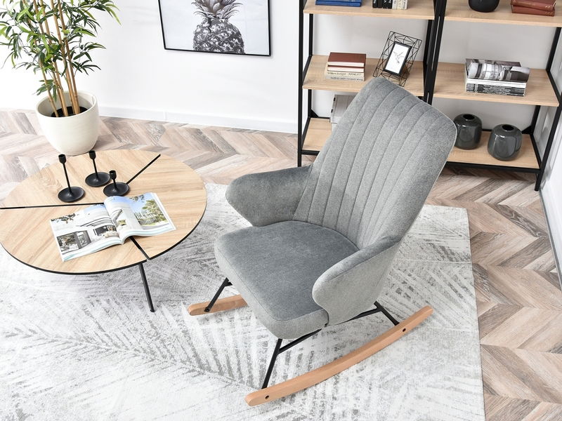 Fotoliu Florida (gri + negru)